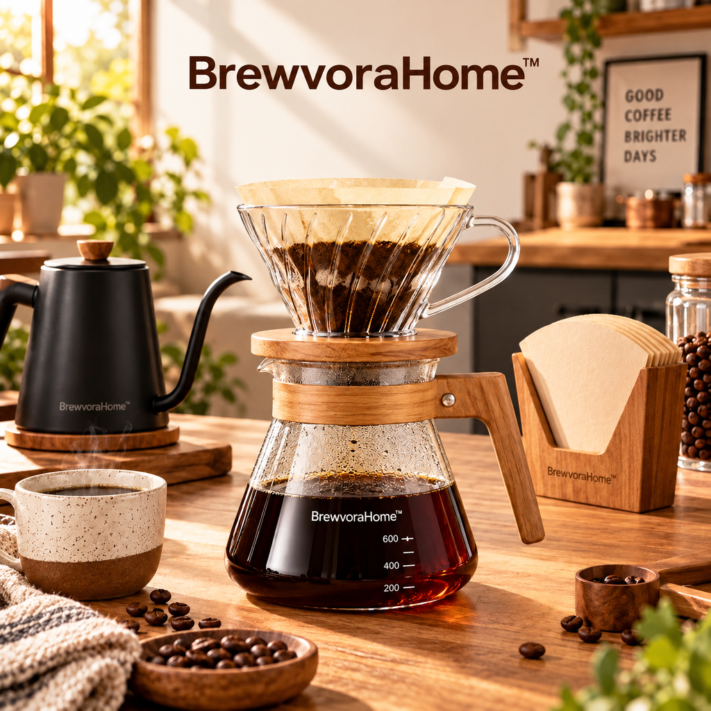 BrewvoraHome™ Pour Over Coffee Maker Set