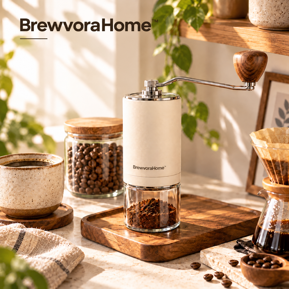 BrewvoraHome™ Manual Coffee Grinder