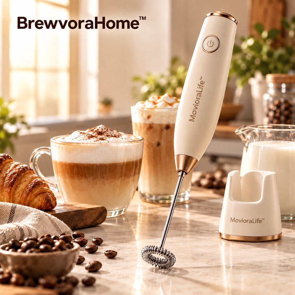 BrewvoraHome™ Electric Milk Frother