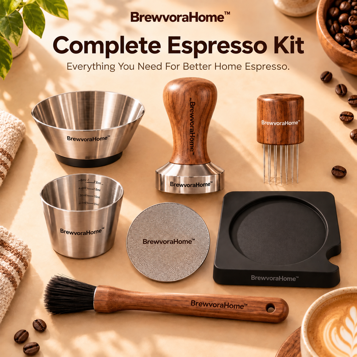 BrewvoraHome™ Espresso Accessories Kit