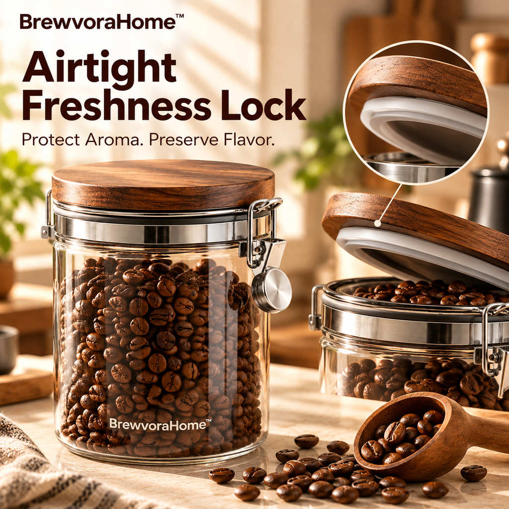 BrewvoraHome™ Coffee Bean Storage Container