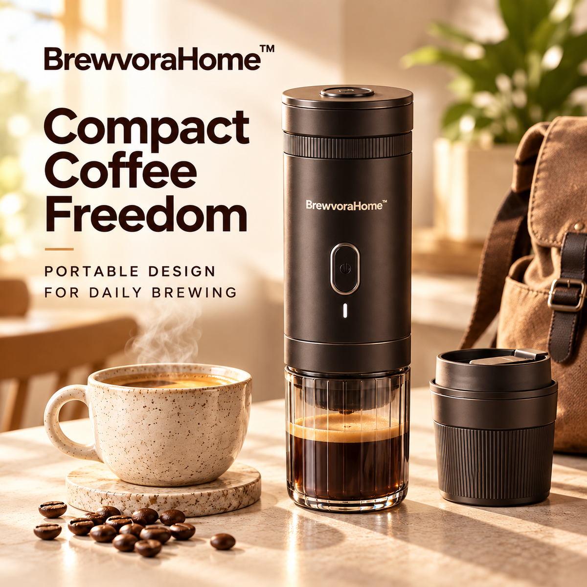 BrewvoraHome™ Portable Coffee Maker