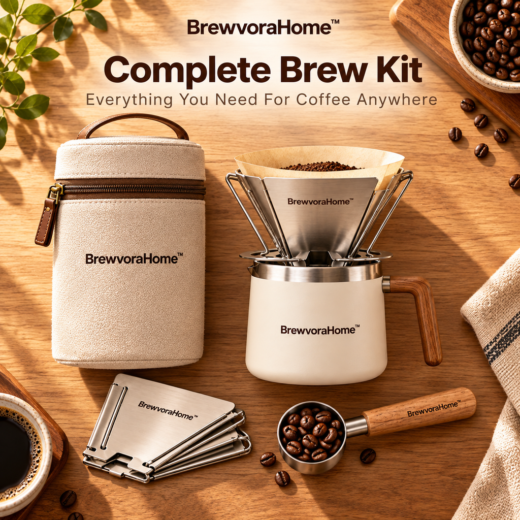 BrewvoraHome™ Portable Coffee Filter Kit