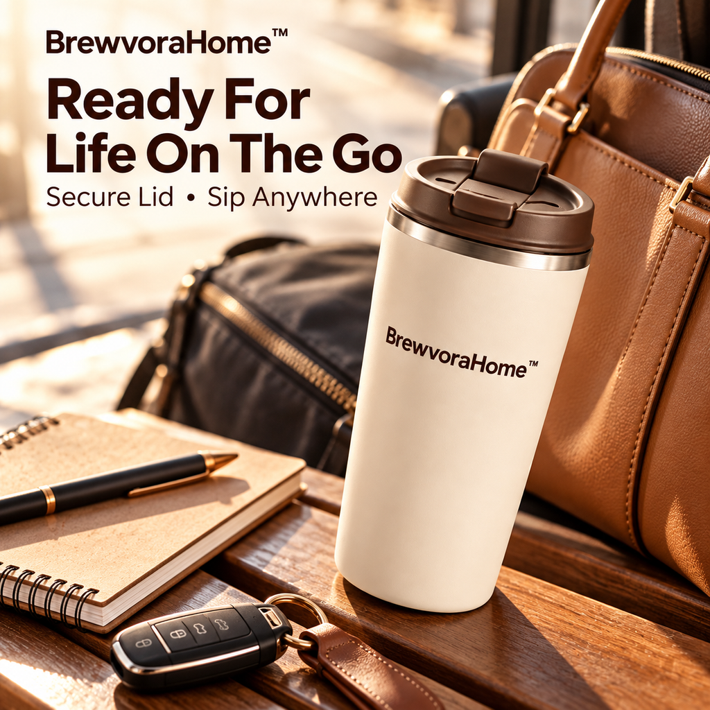BrewvoraHome™ Insulated Coffee Travel Mug