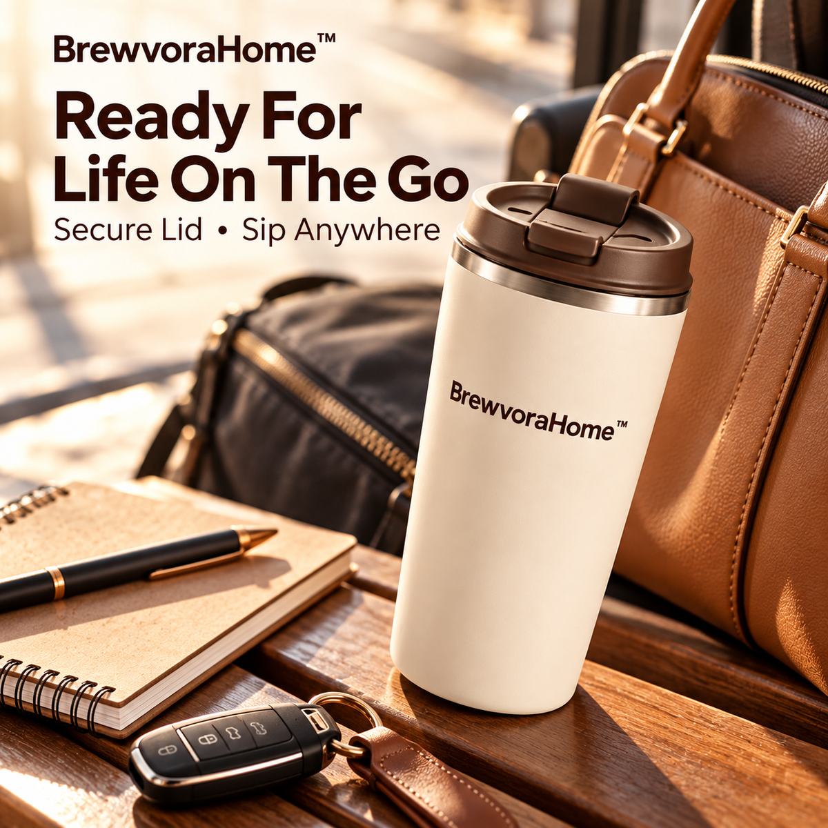 BrewvoraHome™ Insulated Coffee Travel Mug