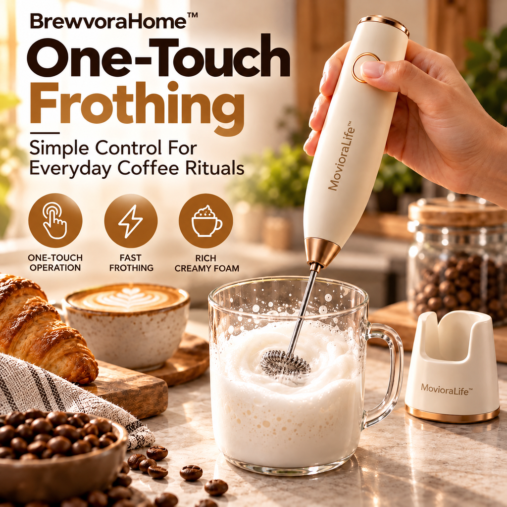 BrewvoraHome™ Electric Milk Frother