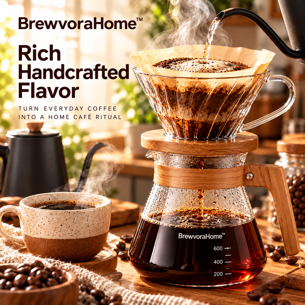 BrewvoraHome™ Pour Over Coffee Maker Set