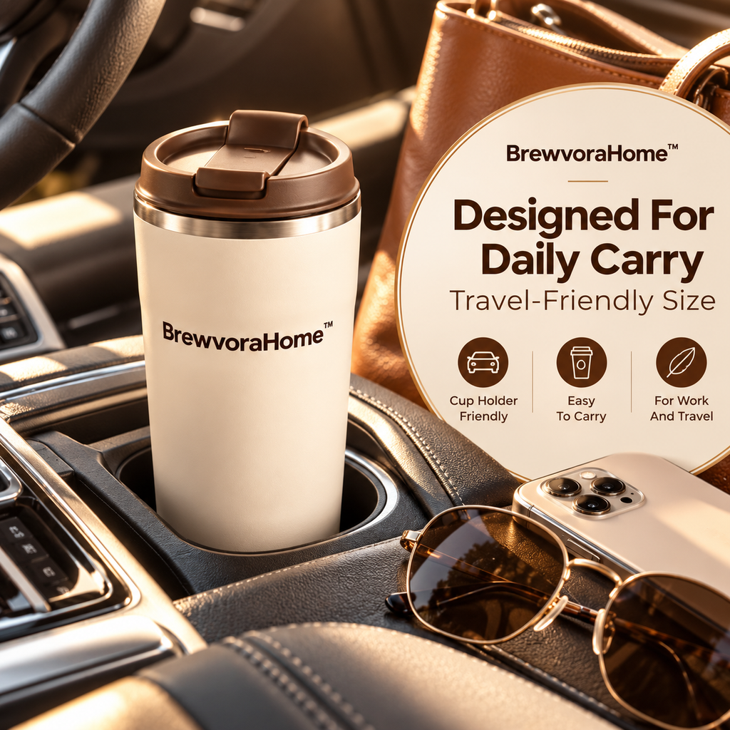 BrewvoraHome™ Insulated Coffee Travel Mug