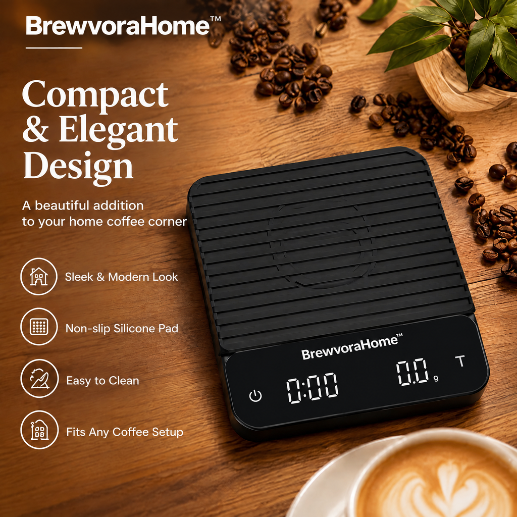 BrewvoraHome™ Digital Coffee Scale