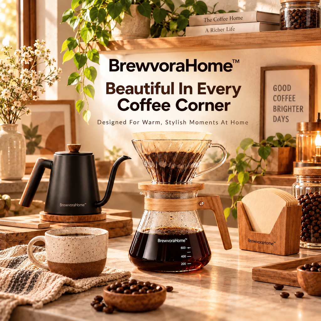 BrewvoraHome™ Pour Over Coffee Maker Set