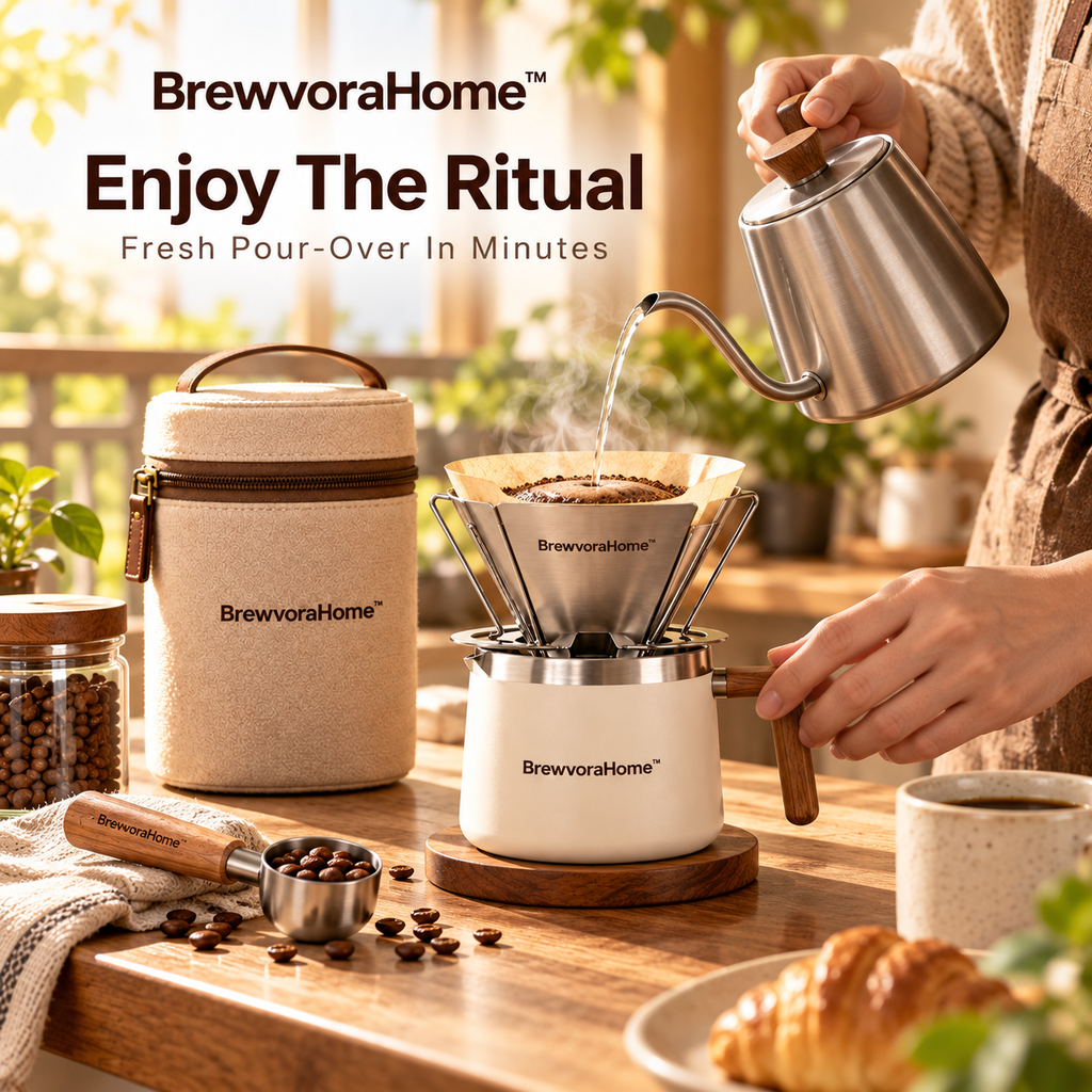 BrewvoraHome™ Portable Coffee Filter Kit