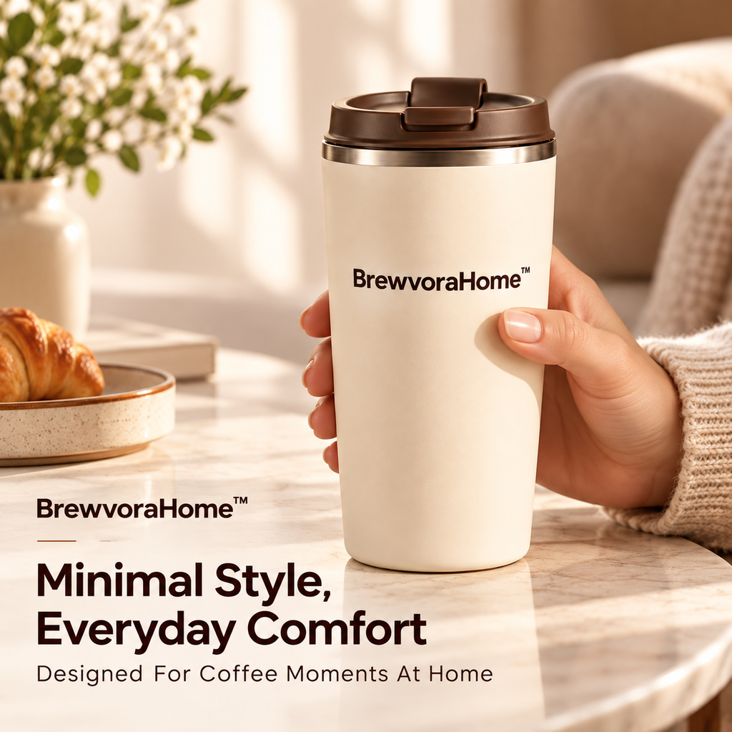 BrewvoraHome™ Insulated Coffee Travel Mug