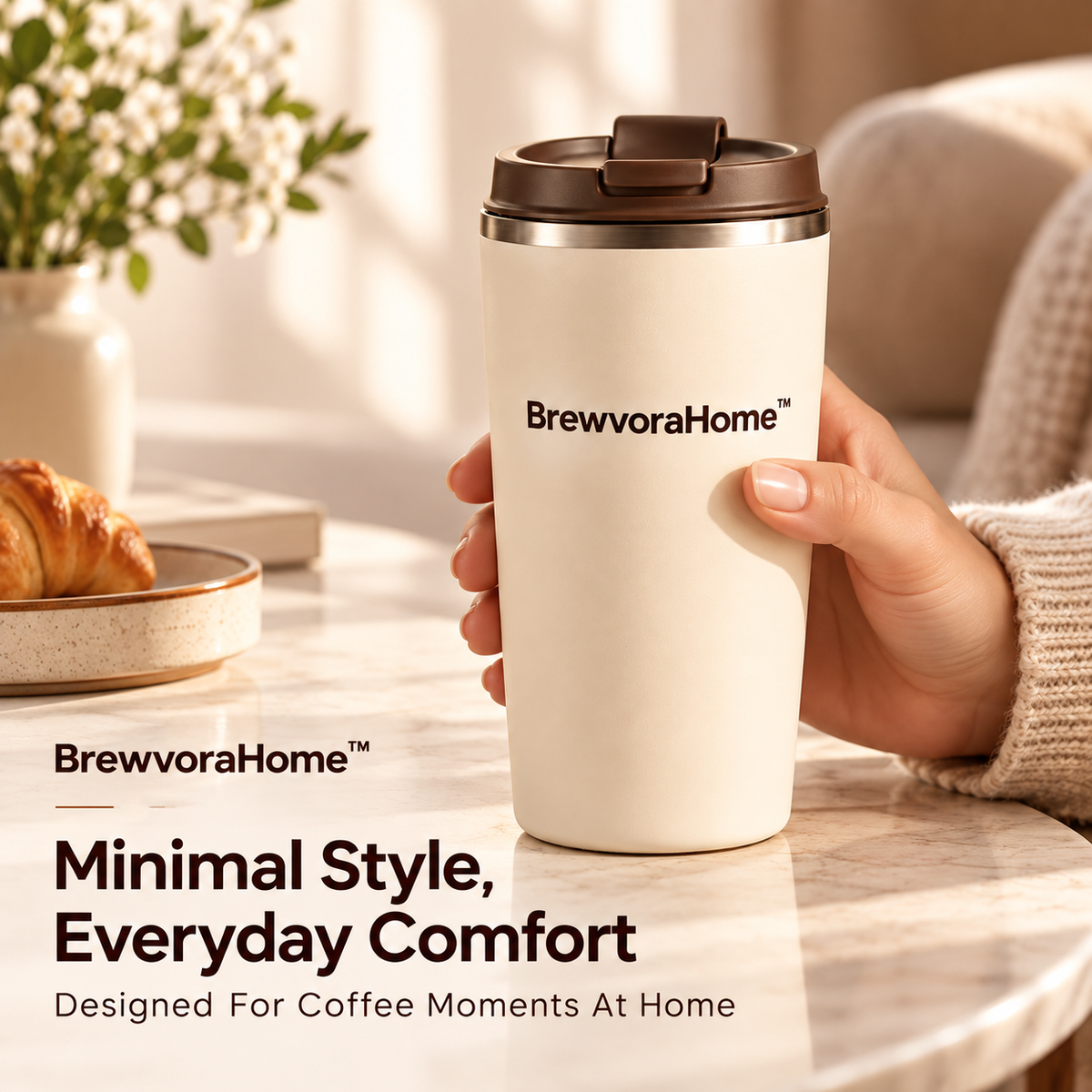 BrewvoraHome™ Insulated Coffee Travel Mug
