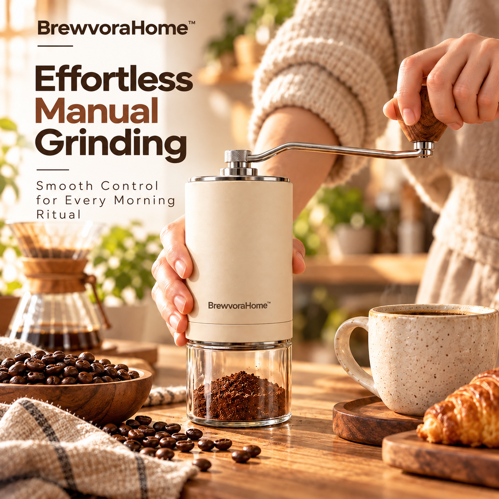 BrewvoraHome™ Manual Coffee Grinder