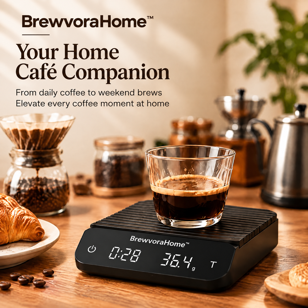 BrewvoraHome™ Digital Coffee Scale