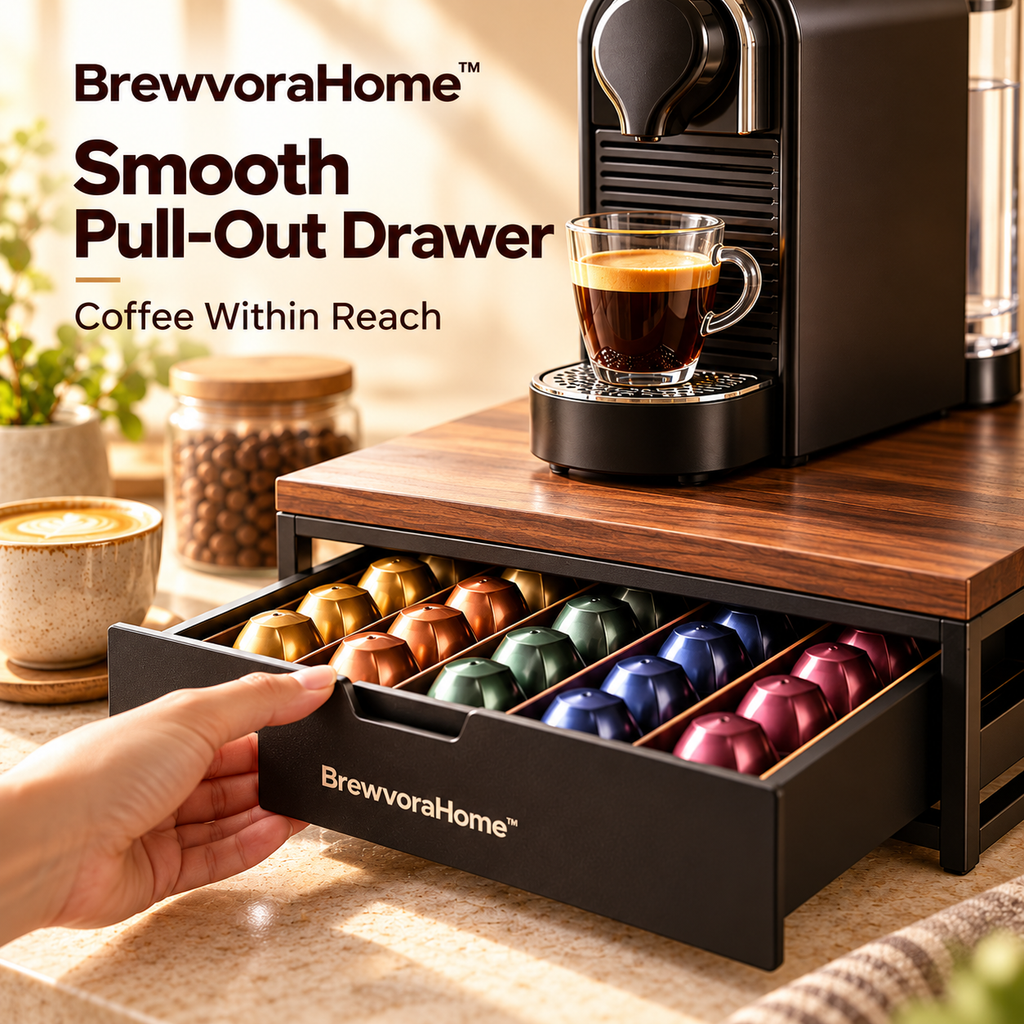 BrewvoraHome™ Coffee Capsule Storage Drawer